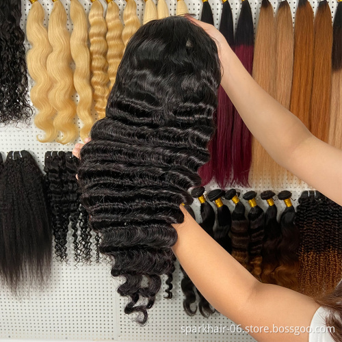 Wholesale human hair lace front body wave wigs vendors raw brazilian cuticle aligned virgin hair bundles human hair extension